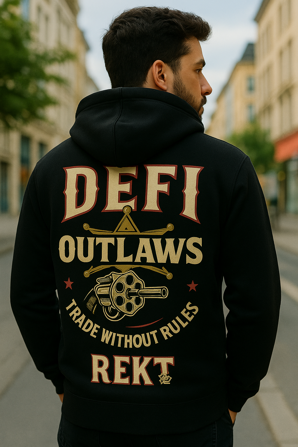 DeFi Outlaws REKT Hoodie
